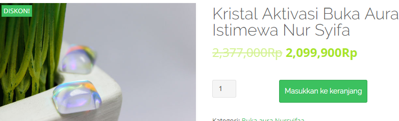 Kristal Aktivasi Buka Aura Istimewa Nursyifa - Gambar 2